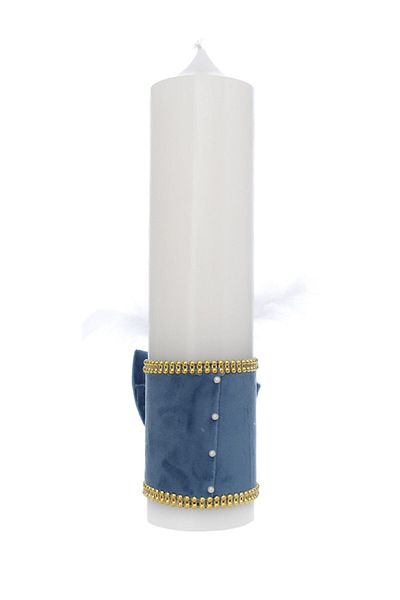 Recostore Lumanare botez baieti, cu Carusel, 30x7 cm, bleu, REC5002/26