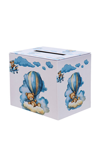 Recostore Cutie strans darul la evenimente, tip Ursulet cu baloane, 28x20x23 ...