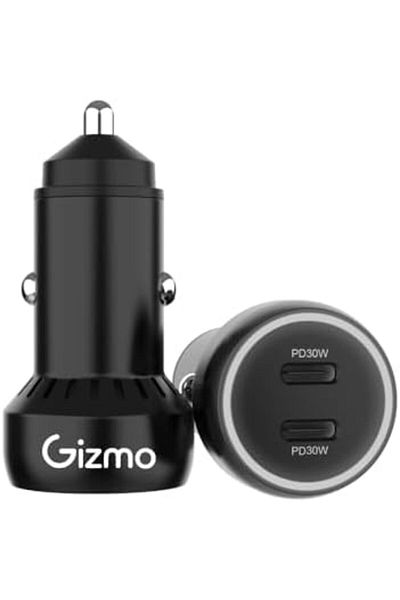 Gizmo Qizmo 60W Dual USB-C Car Charger