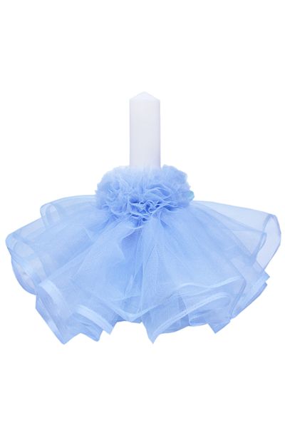 Recostore Lumanare bleu botez, cu Mickey Mouse30x5 cm, REC141