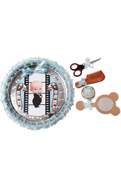 Recostore Tava mot cu Bebe Boss , 30 cm, bleu, 6 piese,REC1969/69
