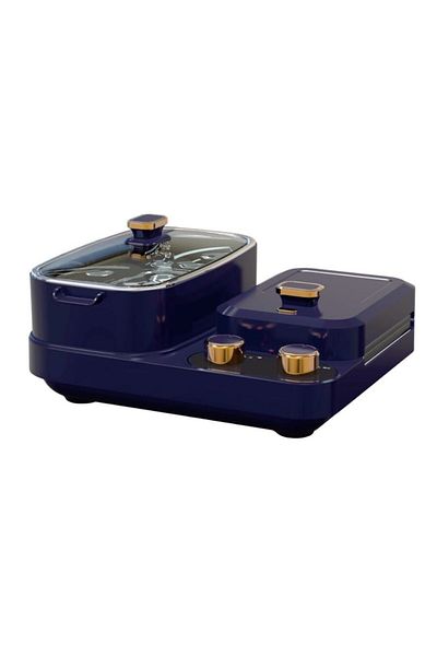 Sanford 5 in 1 Breakfast Maker with Sandwich Maker, Frying Pan, Pot, Egg Boiler & Steamer