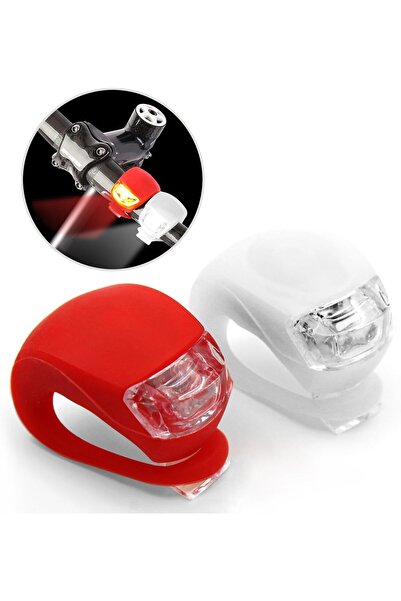 hırdawhat Led Işıklı 3 Fonksiyonlu Bisiklet Scooter Ön Işık Flaşör Seti (KIRM...