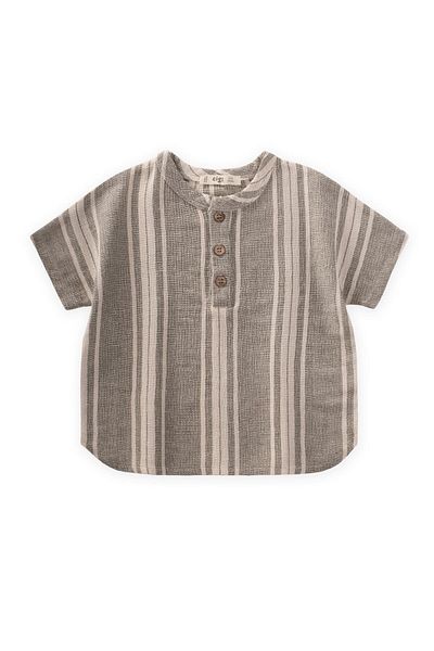 Cigit Πουκάμισο Oversize Half Placket 1-7 Years Green