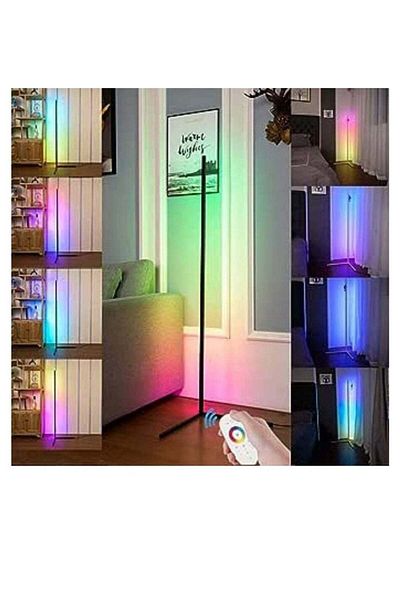 Generic Vitacelli Smart RGB LED Floor Lamp, Modern Minimalism Color Changing LED Dimmable Torchiere, 20W Mul