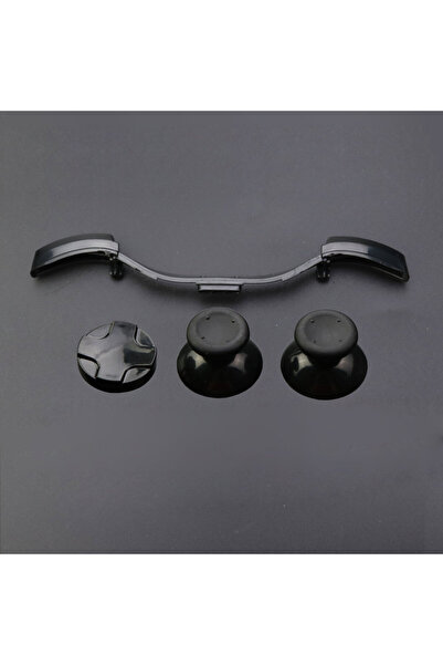 JCD زر مصد LB RB أسود من JCD لجهاز تحكم Xbox 360، عصا إبهام تناظرية ثلاثية الأبعاد، أغطية قبضة متقاطعة D-pad D