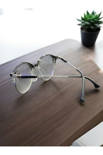 PURE BERRY Unisex Round Blue Light Protected Optical Compatible Frame