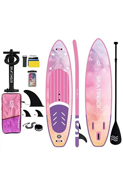 Skatinger 3 Yıl Garantili Rapunzel Sup Board 335x84x15cm Ultra Dengeli Gezi-yoga Paddle Board - Tamset