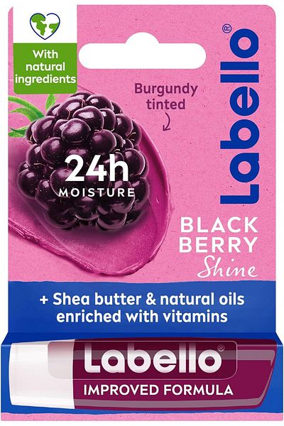 LABELLO Lip Balm Blackberry Shine, (4.8g)
