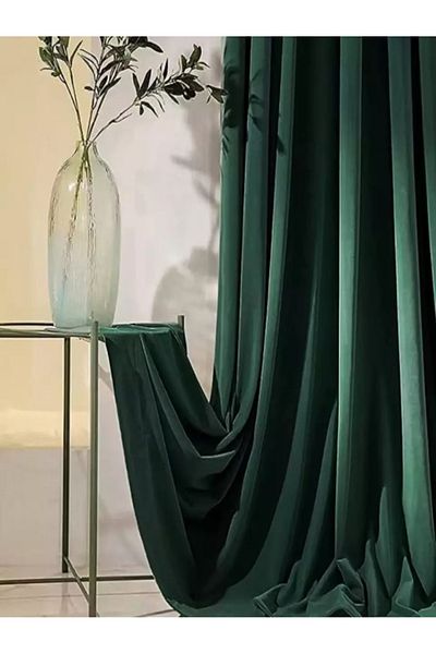SereDesign Set of 2 Plain Velvet Curtains – SereDesign, Elegant Style, Dense Material