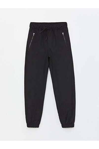 LC Waikiki Lcw Kids Black Elastic Waist Basic Boys Jogger Pants