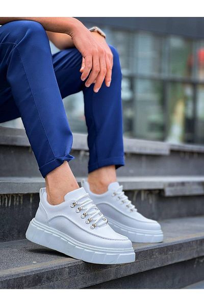 Arda Men's Shoeskb-X10 Kuback White Skin White High Sole Casual Sports Shoes