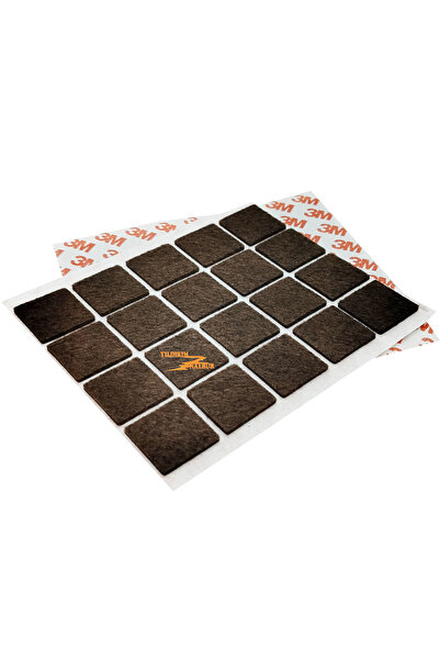 yıldırım nalbur 40 ADET KARE 25X25 MOBİLYA KEÇESİ SANDALYE KOLTUK AYAK ALTI K...