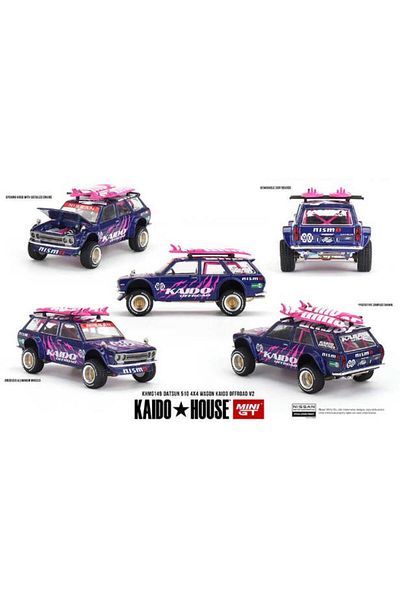 mini gt Kaido House Datsun 510 4X4 Wagon Kaido Offroad V2 149