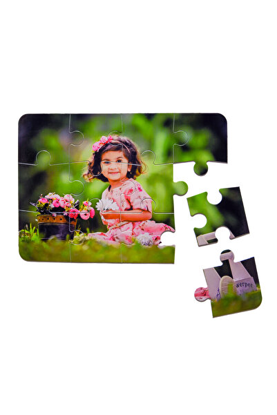 NiHavEs STAR Kişiye özel 12 Parça Magnetli ve Fotoğraflı Puzzle Yapboz 15x21