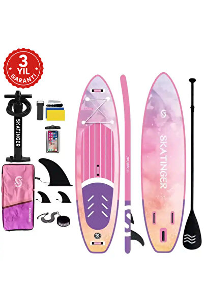 Skatinger 3 Yıl Garantili Rapunzel Sup Board 335x84x15cm Ultra Dengeli Gezi-yoga Paddle Board - Tamset