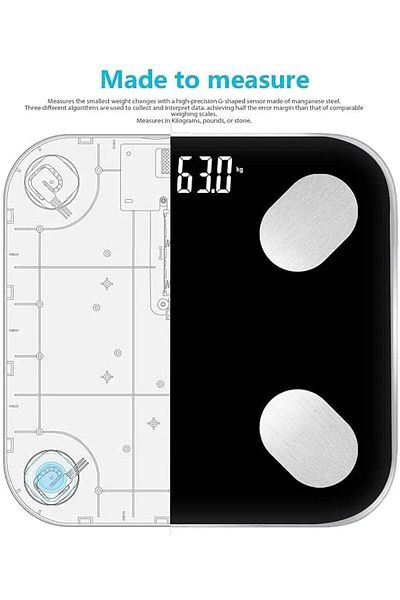 JSA Body Scale - Bluetooth Smart Electronic Body Fat Scale, Multifunctional Home Scale