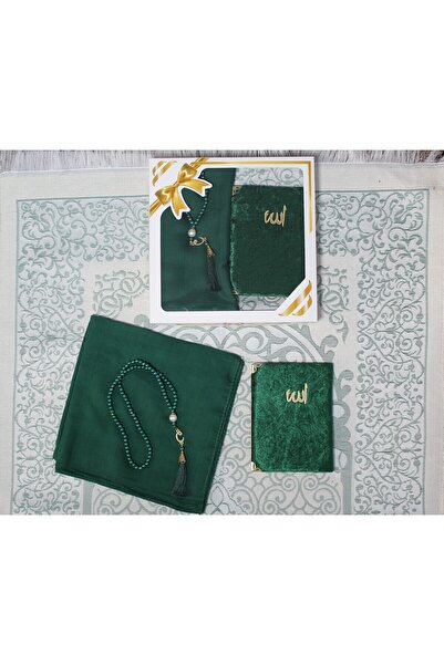 SALVUS Kadife Kaplı Yasinli Mevlid Seti – Tafta Seccade, Başörtüsü, Tesbih | ...