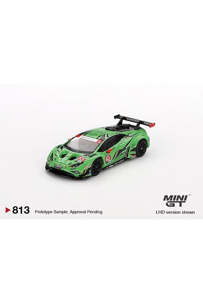 mini gt Lamborghini Huracan Gt3 Evo2 # 63 Iron Lynx Imsa 2023 Daytona 24 Hrs 813