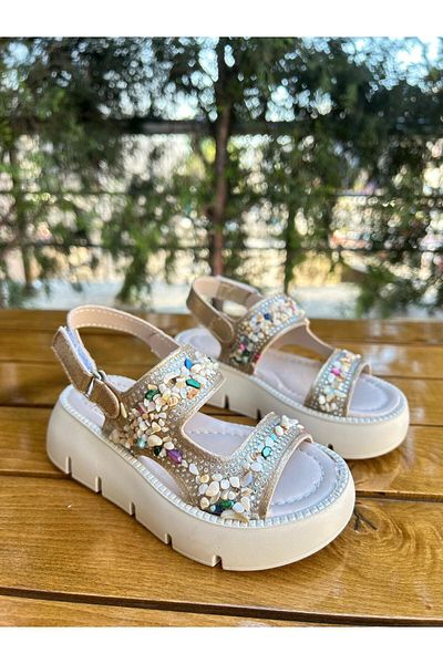 Görkem bebe ayakkabı ve tekstil Girl's Stone Sandals