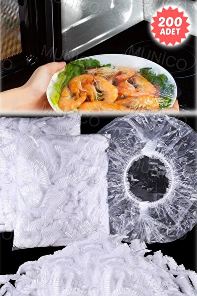 Munico 200'lü Gıda Saklama Kapakları Tek Kullanımlık Taze Tutma Kapağı Karpuz...