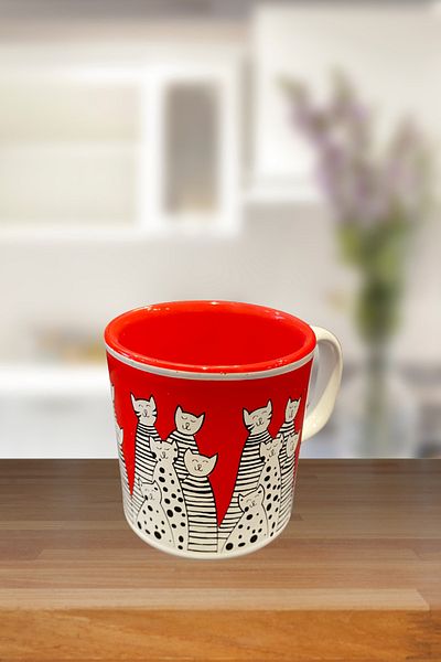 ColorCraft Mug Mug Filter Coffee Ceramica Stonware Animal Figured