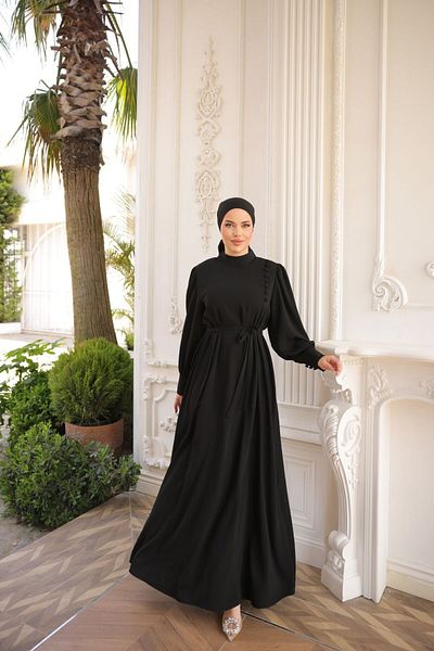 Nissra Φόρεμα με κουμπιά με πλαϊνή επένδυση Ankanoor Anka255086