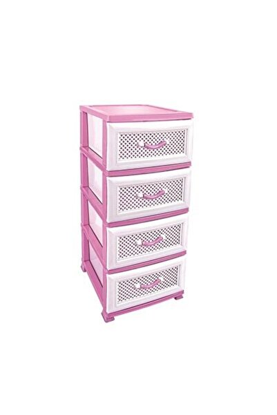 Omnipazar SRL-4001 Delikli Plastik Komidin Mutfak Sebzelik 4 Katlı