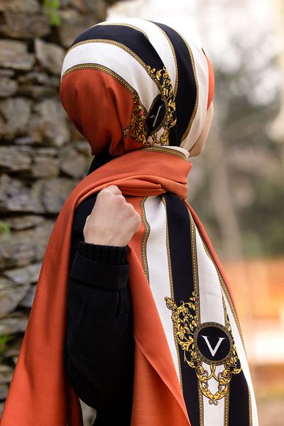 Vissona Σάλι με διπλό στρίφωμα