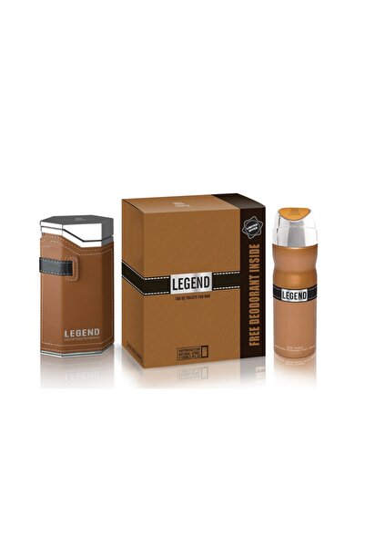Emper Emper Legend Gift Set ( 2 IN 1 ) Eau De tOILETTE 100ml + Deo 200ml Inside