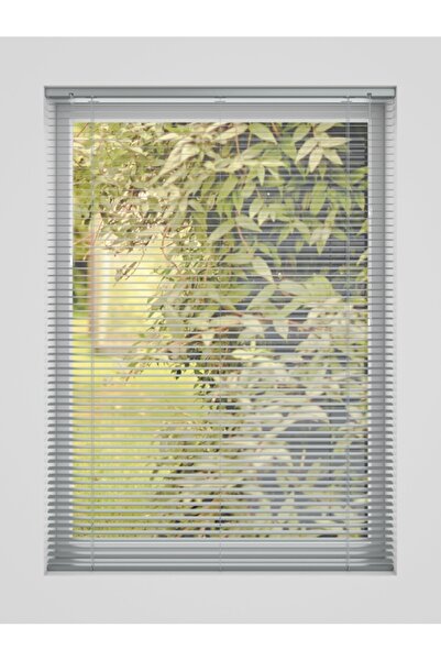 Artforhome Jaluzea Orizontală Din Pvc Pentru Interior – Culore Gri, Material Plastic, Artforhome