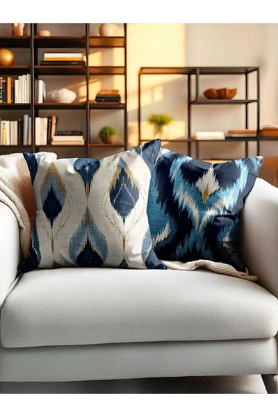 CANİLA Digital Printed Double-Sided Throw Pillow Cover Set Of 2