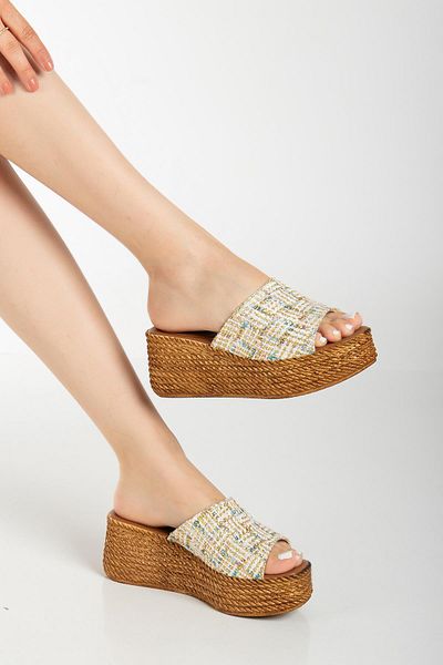 SUİNS SHOES Suins Serry Model Stone Accessory Slippers