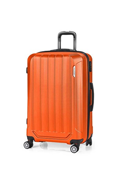 POLO&SKY Spring Model Turuncu Renk Büyük Boy Valiz Bavul