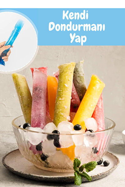 Palifix 50li Buzlu Atıştırmalık BuzellaPoşeti BPA’sız Tek Kullanımlık Zipli Dondurucu Tüp Meyvebuz Poşeti