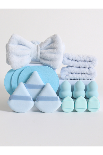 Choice17 01 15 件套 Cosmetic Puff Makeup Sponge Blender Beauty Egg Foundation Sponges Puff Wash Face Headband W