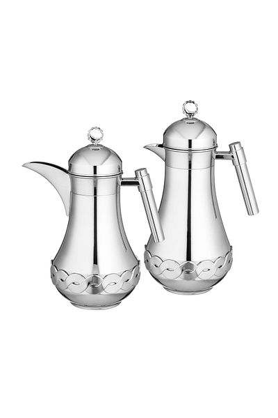 ALSAIF Al Saif Joyla Flask Set with Elegant Silver Color