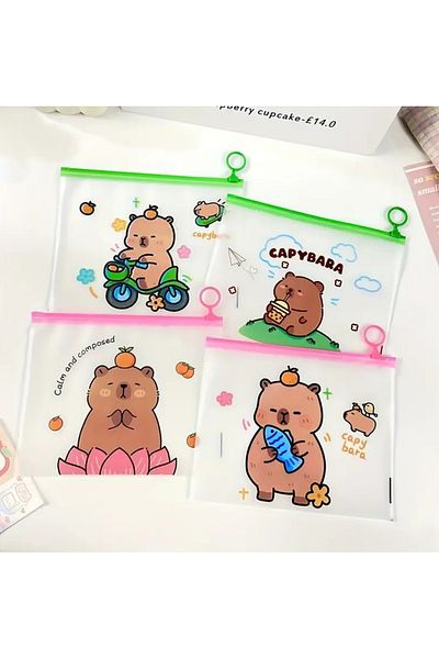 Kawaii Capybara Capybara Locked Envelope File 1 Piece