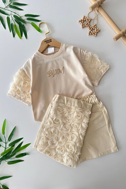 Minigimin Cicileri Σορτς για κορίτσια με στάμπα με μοτίβο τριαντάφυλλου My Li...