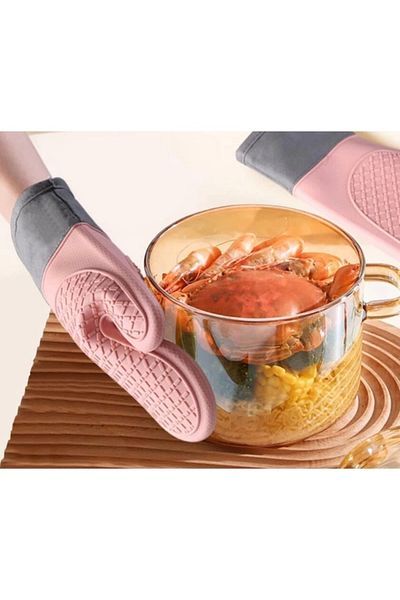PRATİKOBA Heat Resistant Silicone Oven Glove
