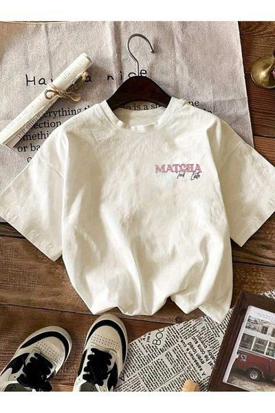 Touz Moda T-Shirt - Εκρού - Oversize