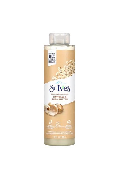 St. Ives غسول للجسم، دقيق الشوفان وزبدة الشيا، مهدئ