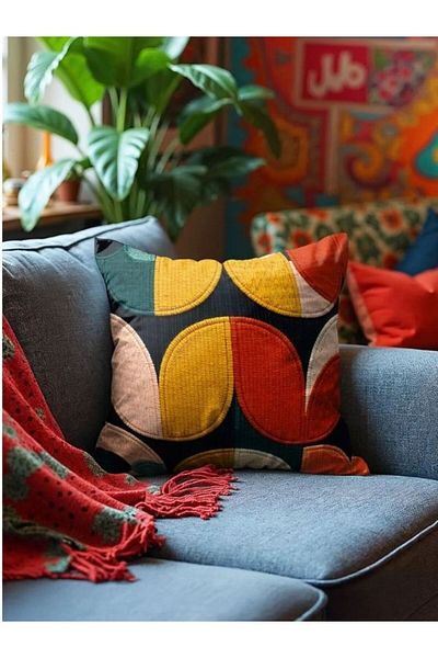 CANİLA Digital Printed Double-Sided Throw Pillow Cover Set Of 2