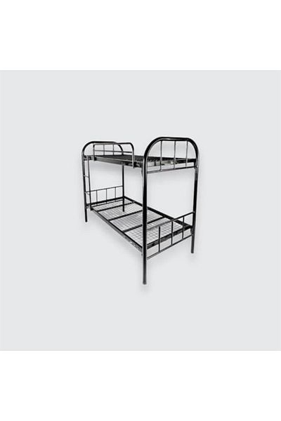 l'elefante Metal Bunk Bed – Double Decker Iron Frame – 90x190 cm – Heavy-Duty Steel Bed for Ro