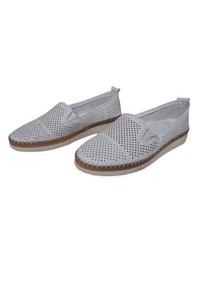 Mr.white DOMNUL. ALB 100% piele naturală și lucrat manual, model Daily Ballerina de culoare albă