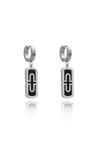 Çelik Delfin Hanging Steel Earrings