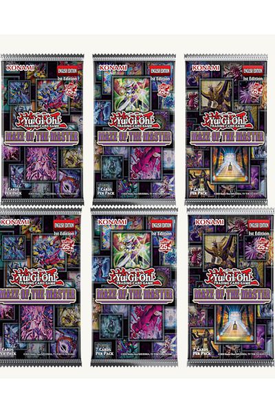 KONAMI يو غي أوه! لعبة بطاقة التداول الرسمية Maze of the Master 6'lı Paket