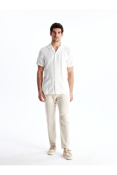 LC Waikiki Ανδρικό παντελόνι Slim Fit Line Blended
