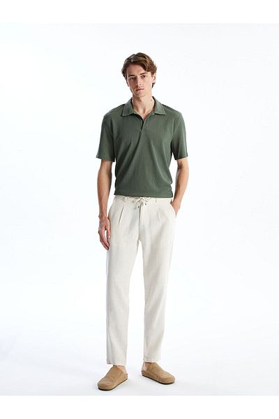 LC Waikiki Slim Fit Linen Blended Men's Trousers