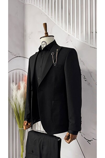 Dupont Slim Fit Kırlangıç Yaka Torba Cep Takım Elbise